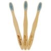 Picture of Avino plant-based bristles bamboo blue toohbrush, soft natural toothbrush for kids, PK-3